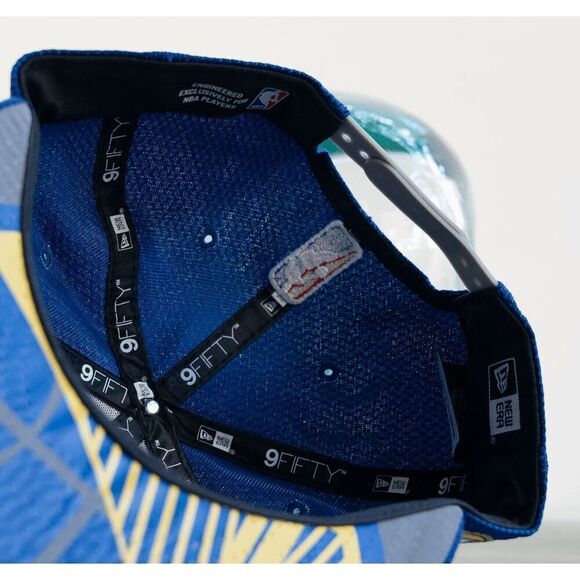 New‎ Era Golden State Warriors Blue NBA 59Fiftyb Snapback Hat Cap - Picture 7 of 14